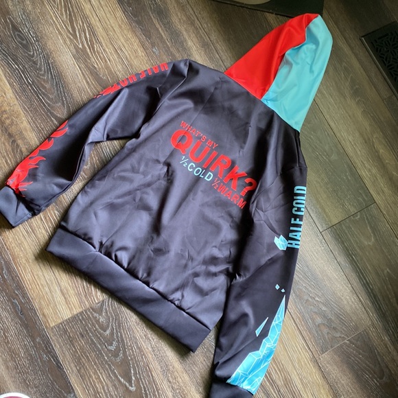 My hero academia half hot half cold Hoodie - Picture 15 of 16